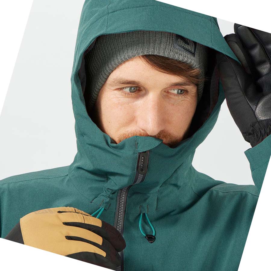 Chaquetas De Esquí Salomon UNTRACKED Hombre Verdes | MX 3334TCE